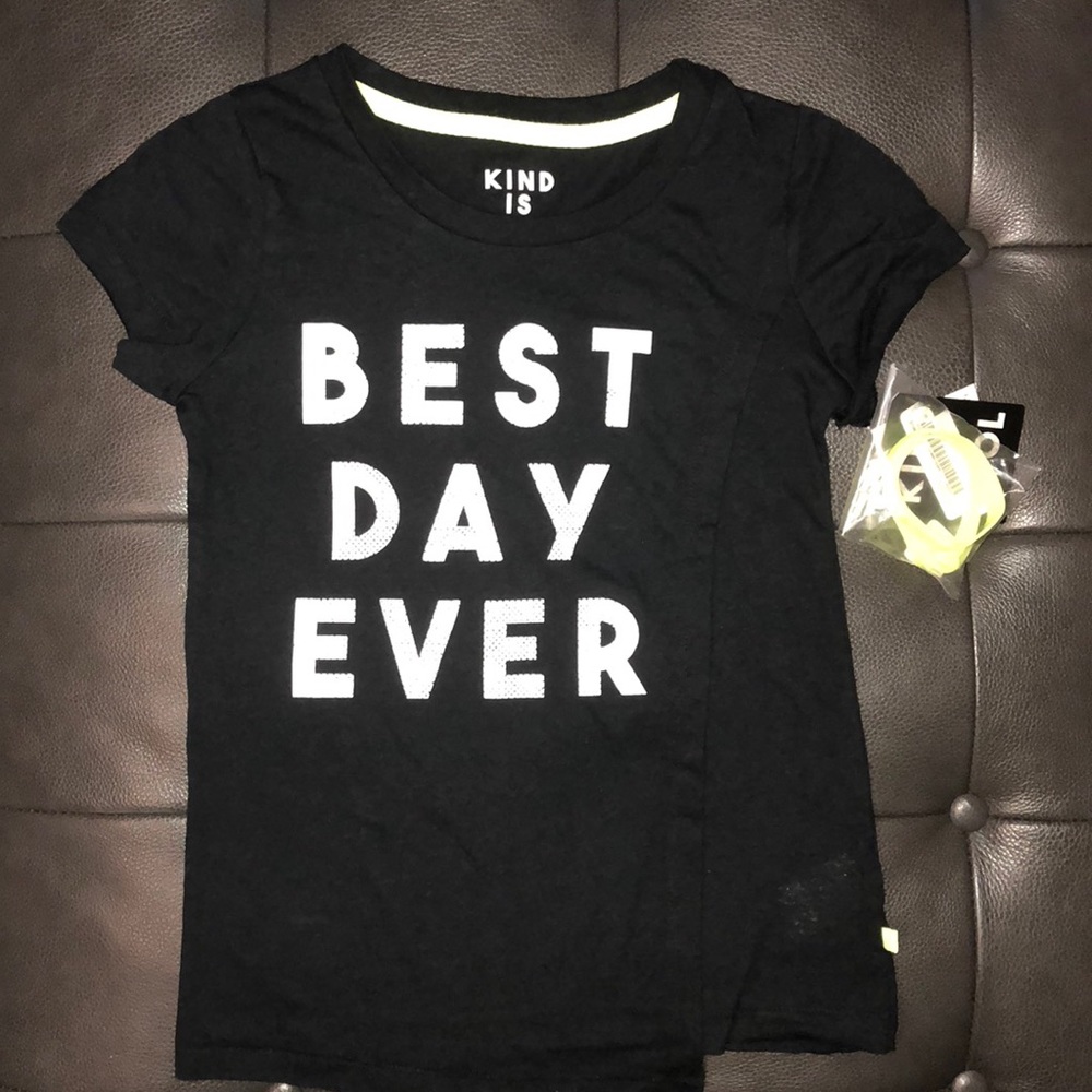 T shirt with bracelet BEST DAY EVER
